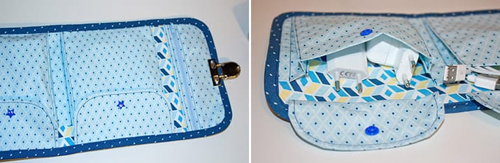 Kabel-Reisetasche nähen - Schnittmuster kostenlos