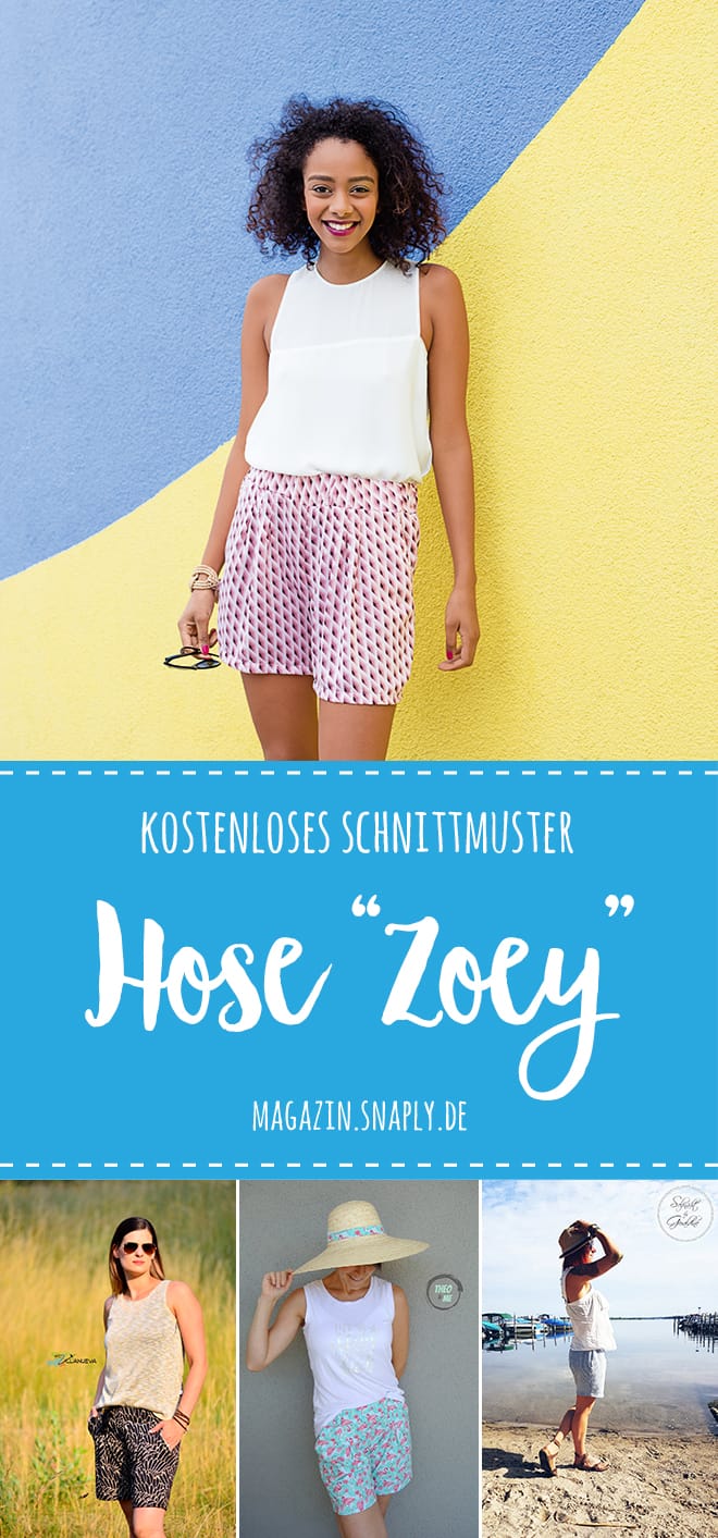 Damen-Shorts nähen – Schnittmuster kostenlos