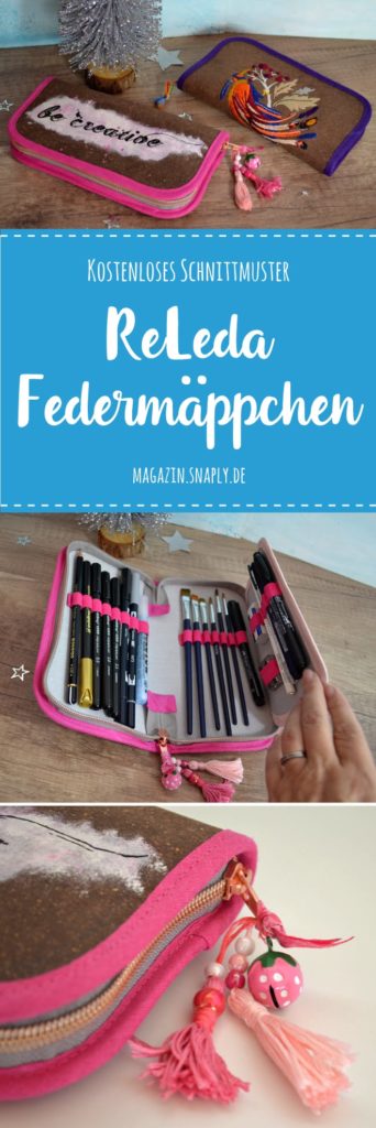Kostenloses Schnittmuster: Federmäppchen aus ReLeda