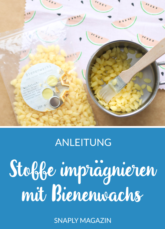 Anleitung Stoff mit Bienenwachs imprägnieren
