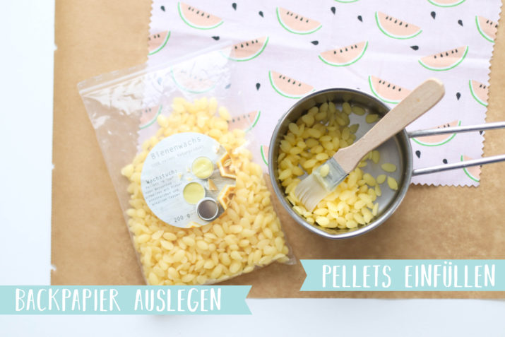 Tutorial Stoff mit Bienenwachs imprägnieren