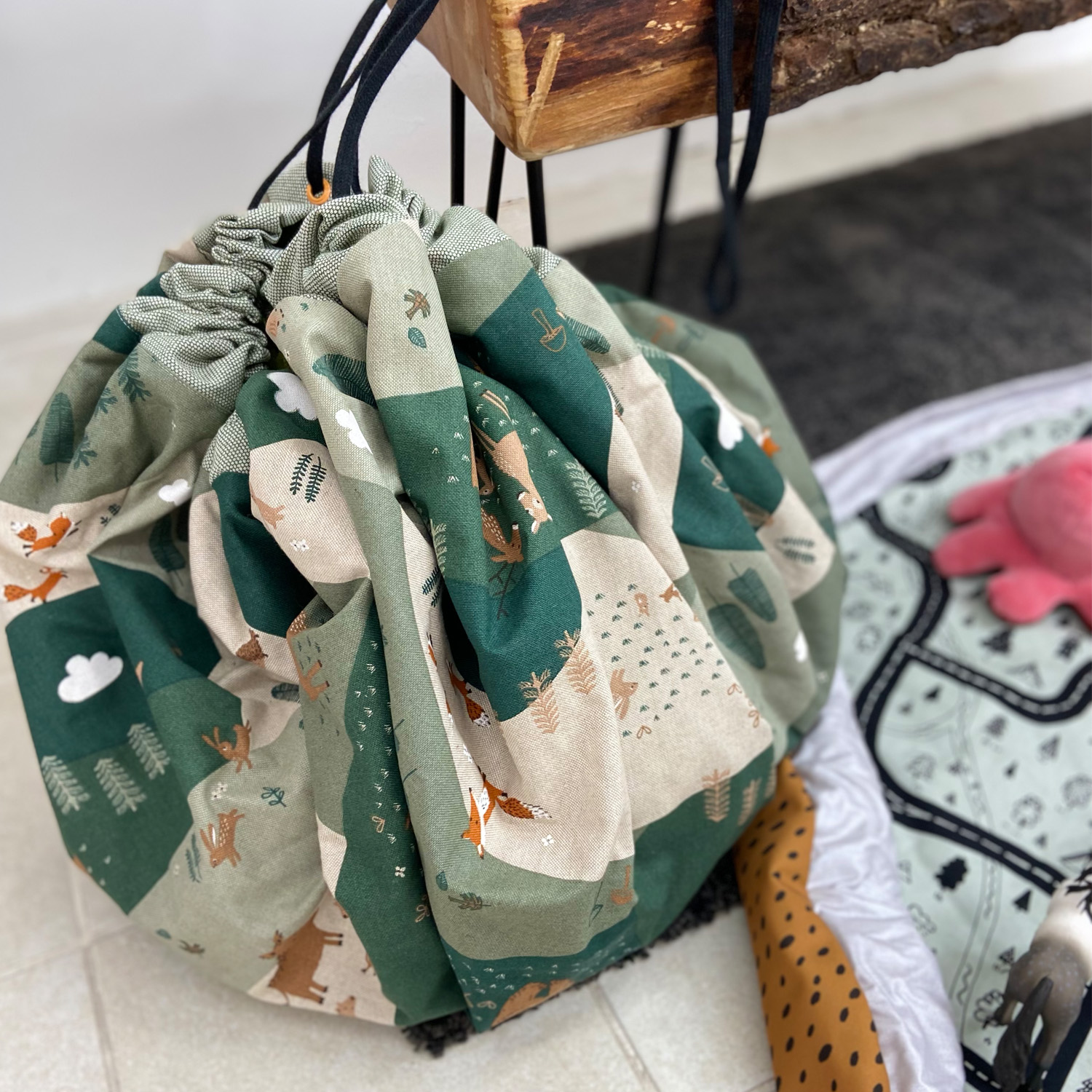 Spielzeugsack und -decke nähen – kostenloses Schnittmuster