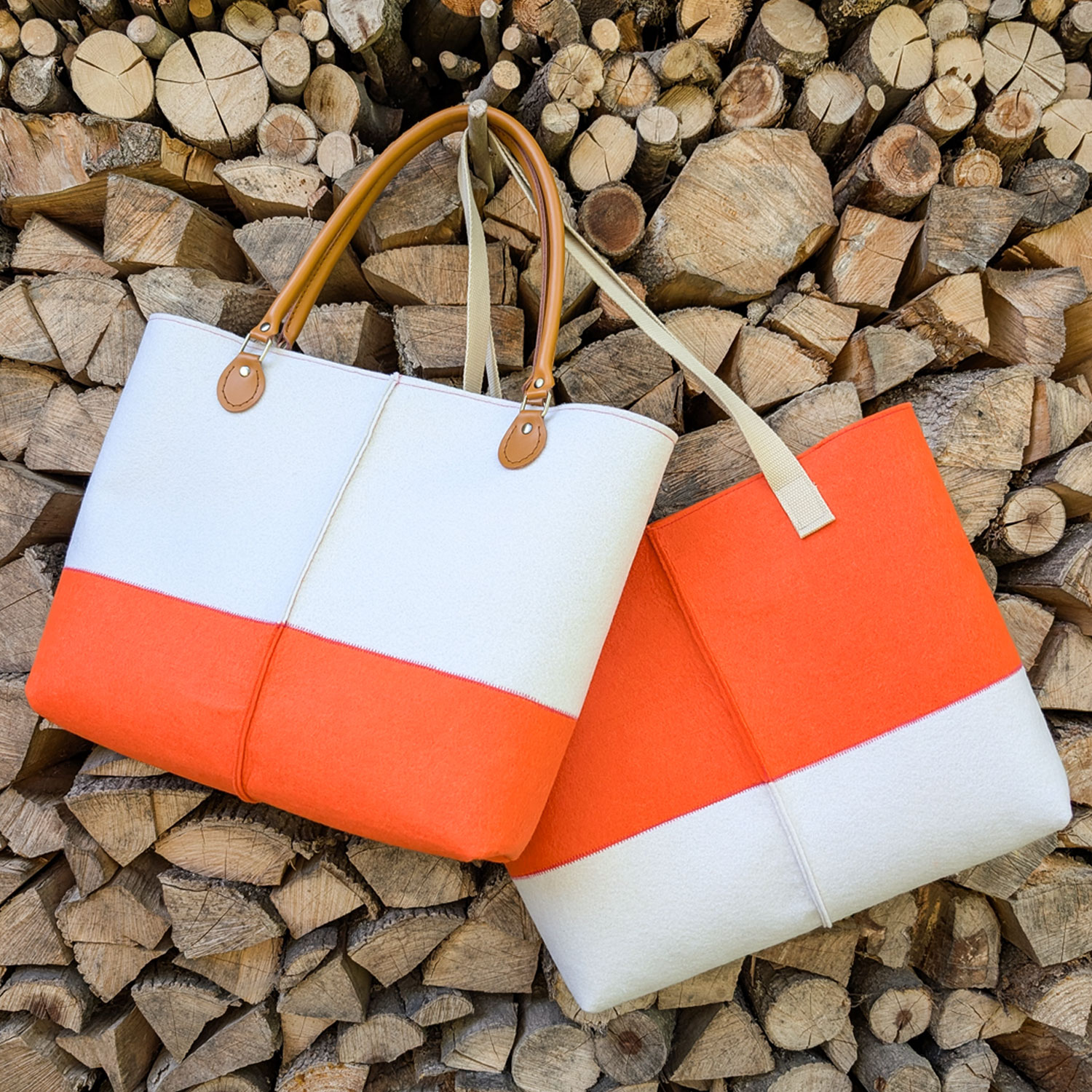 Einfachen Filz-Shopper nähen – kostenlose Nähanleitung